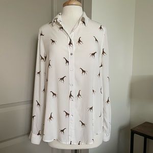 June & Drlancey Giraffe Print Top